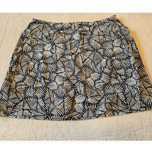 Sz Lg TITLE NINE Black White Sparkler 16" Dream On Pocket Skort